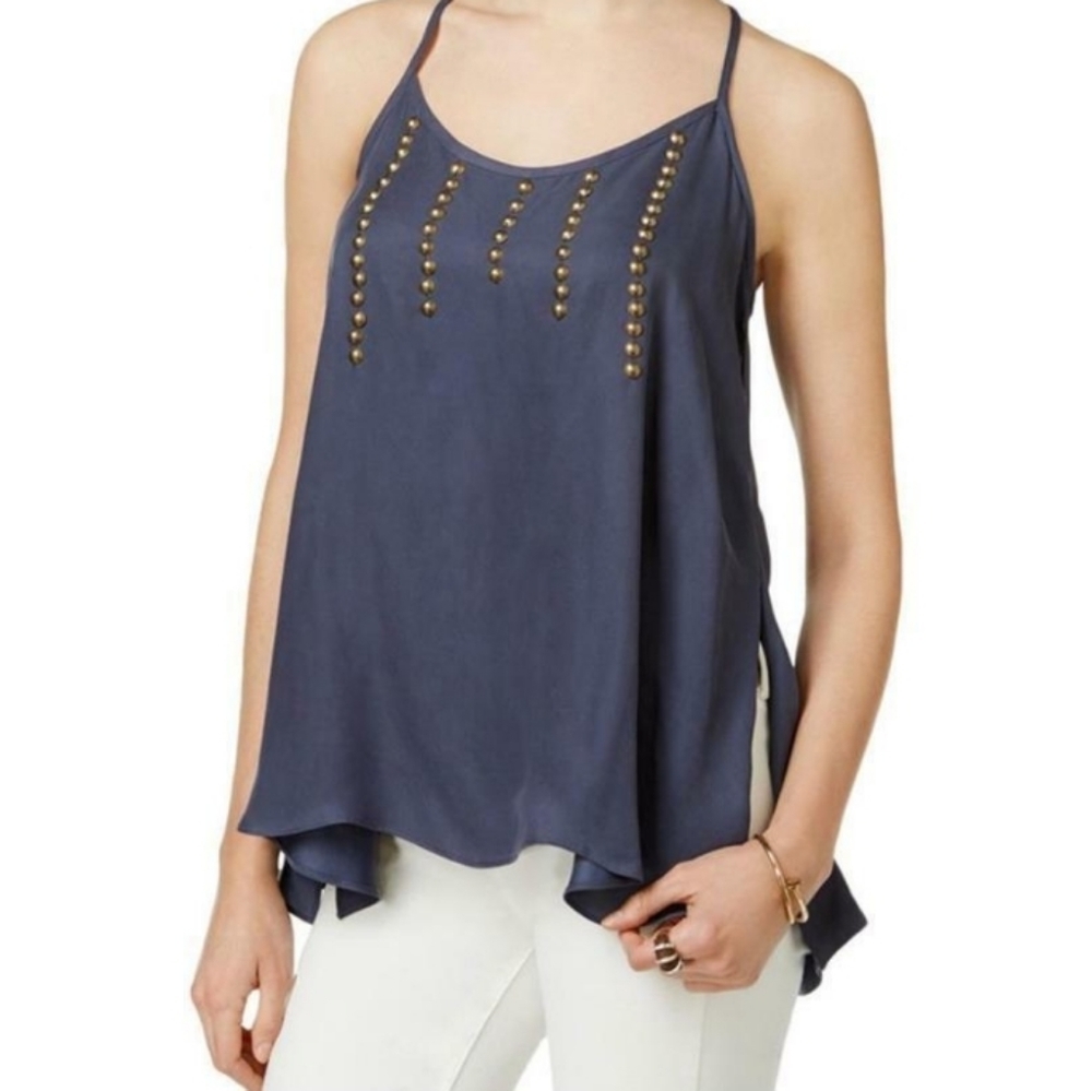 - New Bar III Womens Embellished Racerback T…
